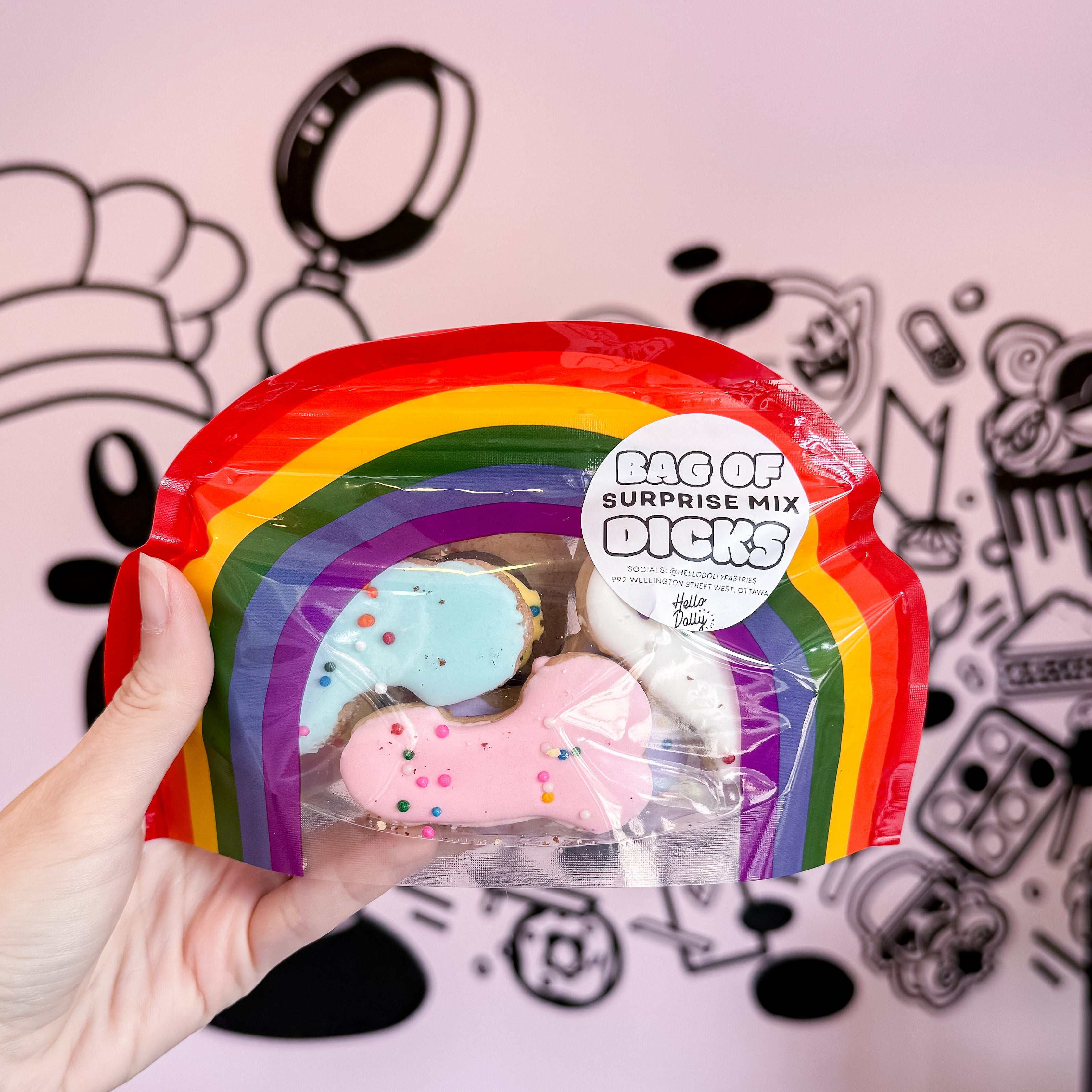Eat a Bag of Dicks – Assorted Mini Cookies – Hello Dolly Pastries