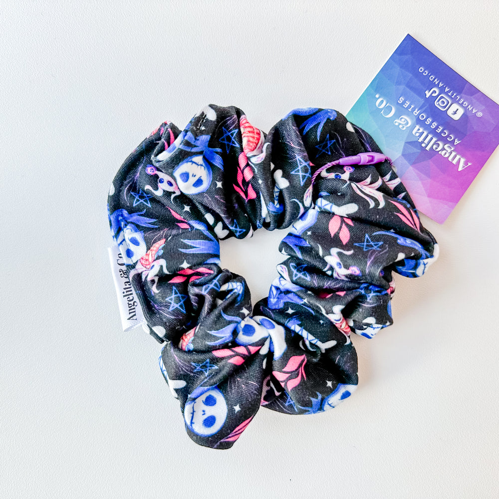 Nightmare Before Christmas Scrunchie  | Handmade by Angelita & Co