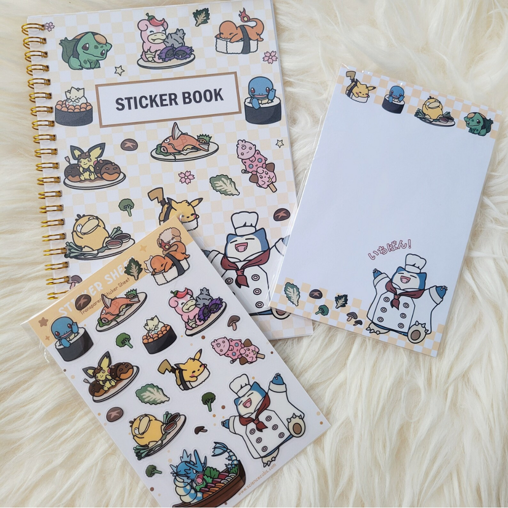 Chef Snorlax Notepad | Designed and created by Science Cobs