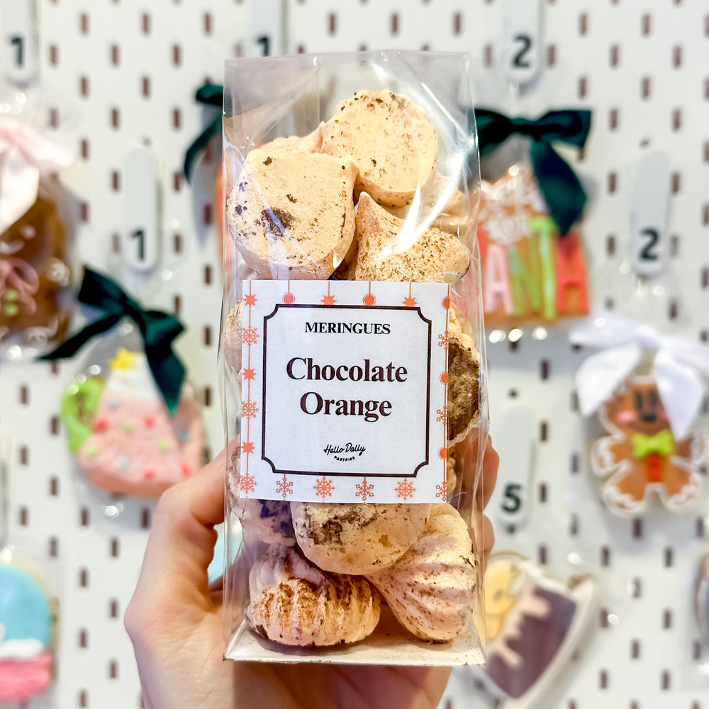 Chocolate Orange Meringue Cookies