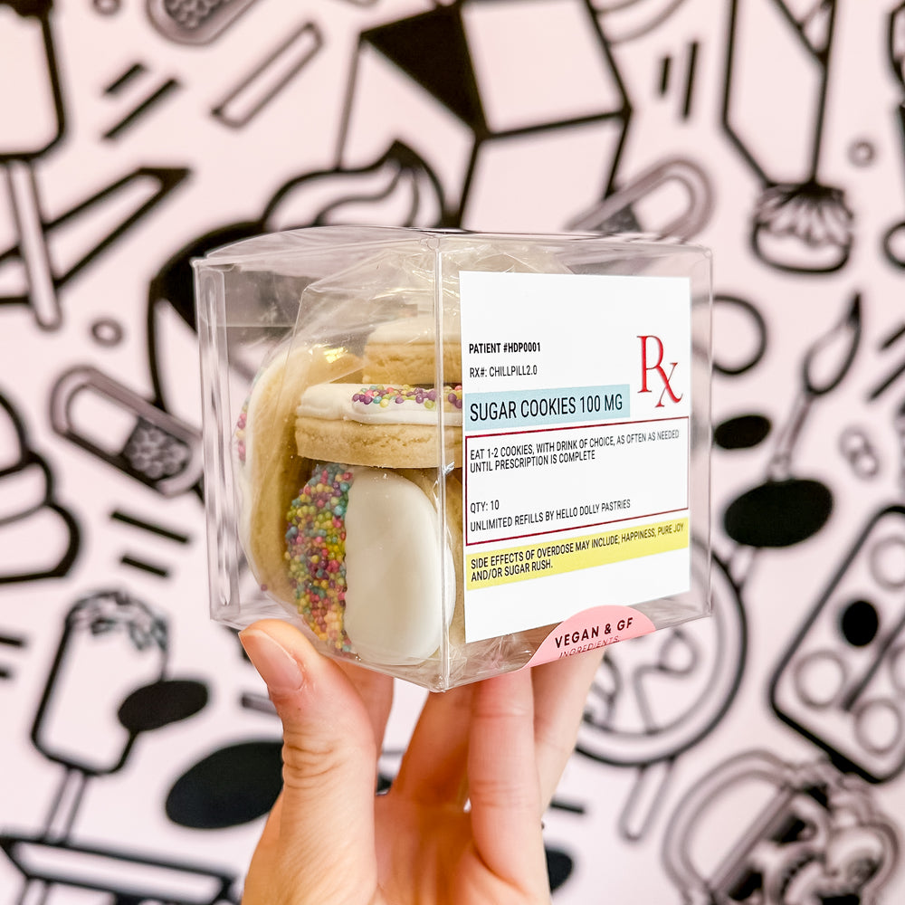 Box of [Vegan & GF] [Vanilla] Mini Pill Cookies