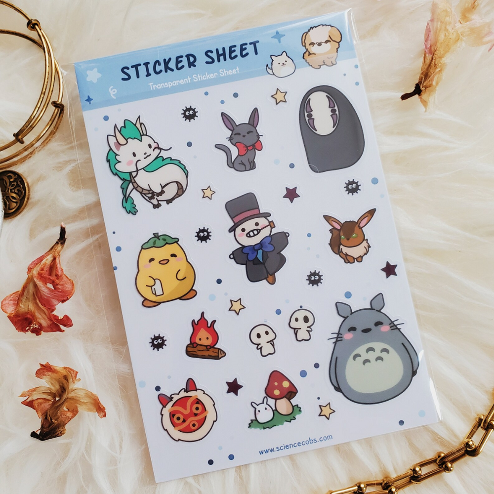 Ghibli Sticker Sheet | Designed by Science Cobs