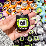 Fidget Clicker Keychain [Black Cat] Spooky Tamagotchi
