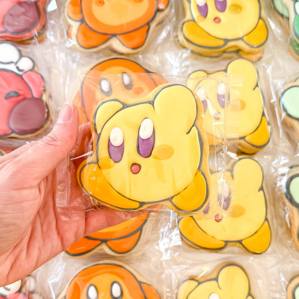 Rainbow Kirby Serries [Banana Cream Pie] Yellow Kirby – Character Cookie