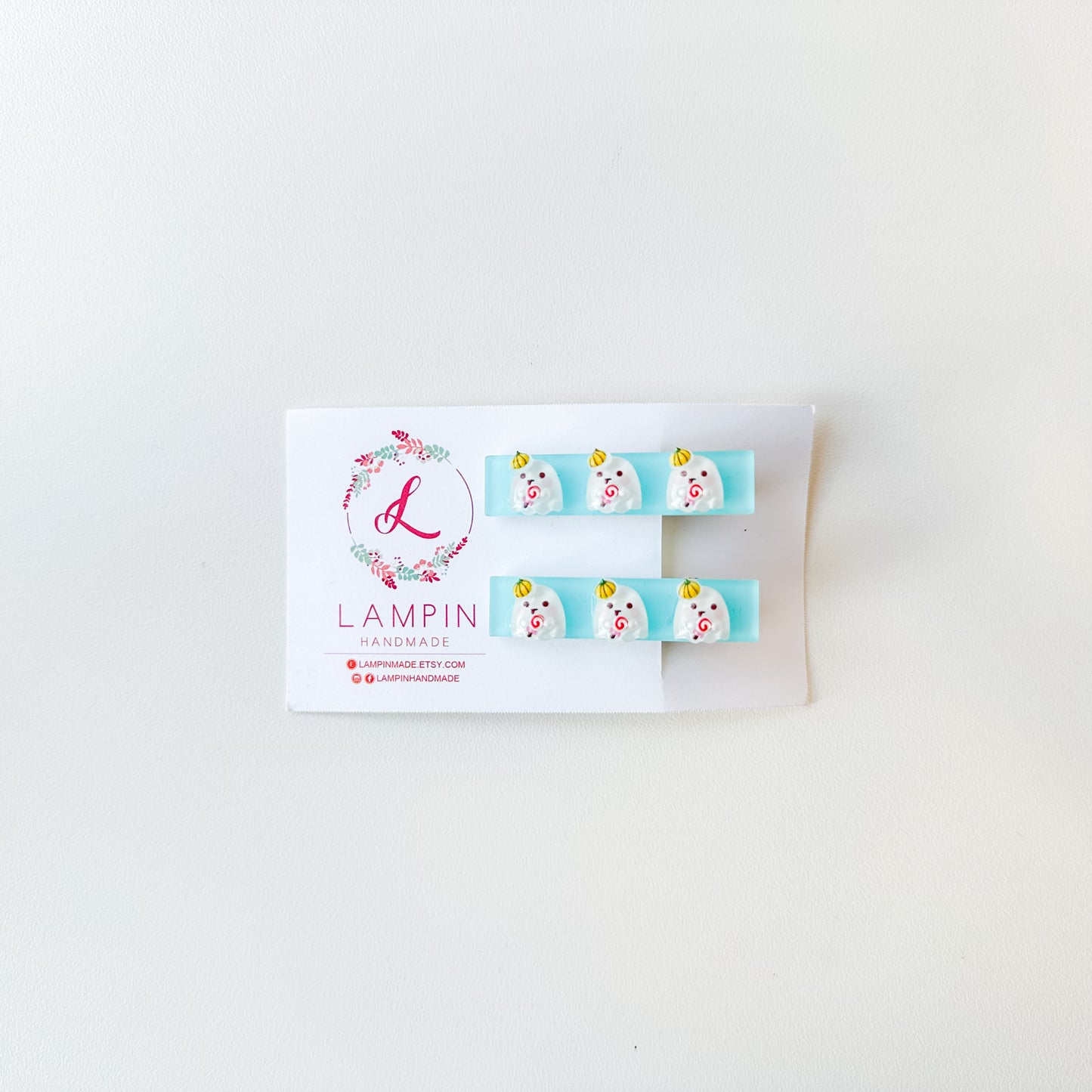 Ghost Hair Clips | by Lampin Handmade