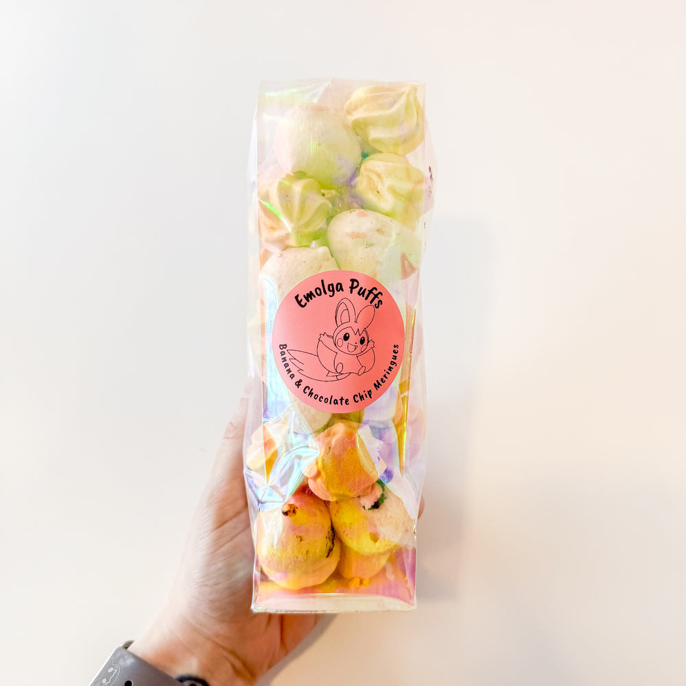 Bag of [Banana & Chocolate Chip] Meringues