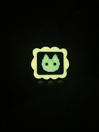 Black Cat Tamagotchi Fidget Clicker Keychain