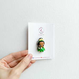 Tiana Clay Pin | Handmade by Lampin Handmade