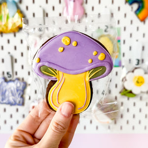 Purple Mushroom [Chocolate] – Spring Themed Cookie