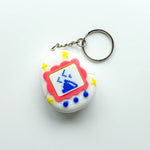 Fidget Clicker Keychain [White] Classic Tamagotchi