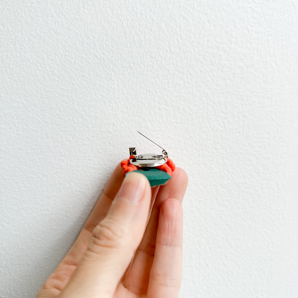 Tiana Clay Pin | Handmade by Lampin Handmade