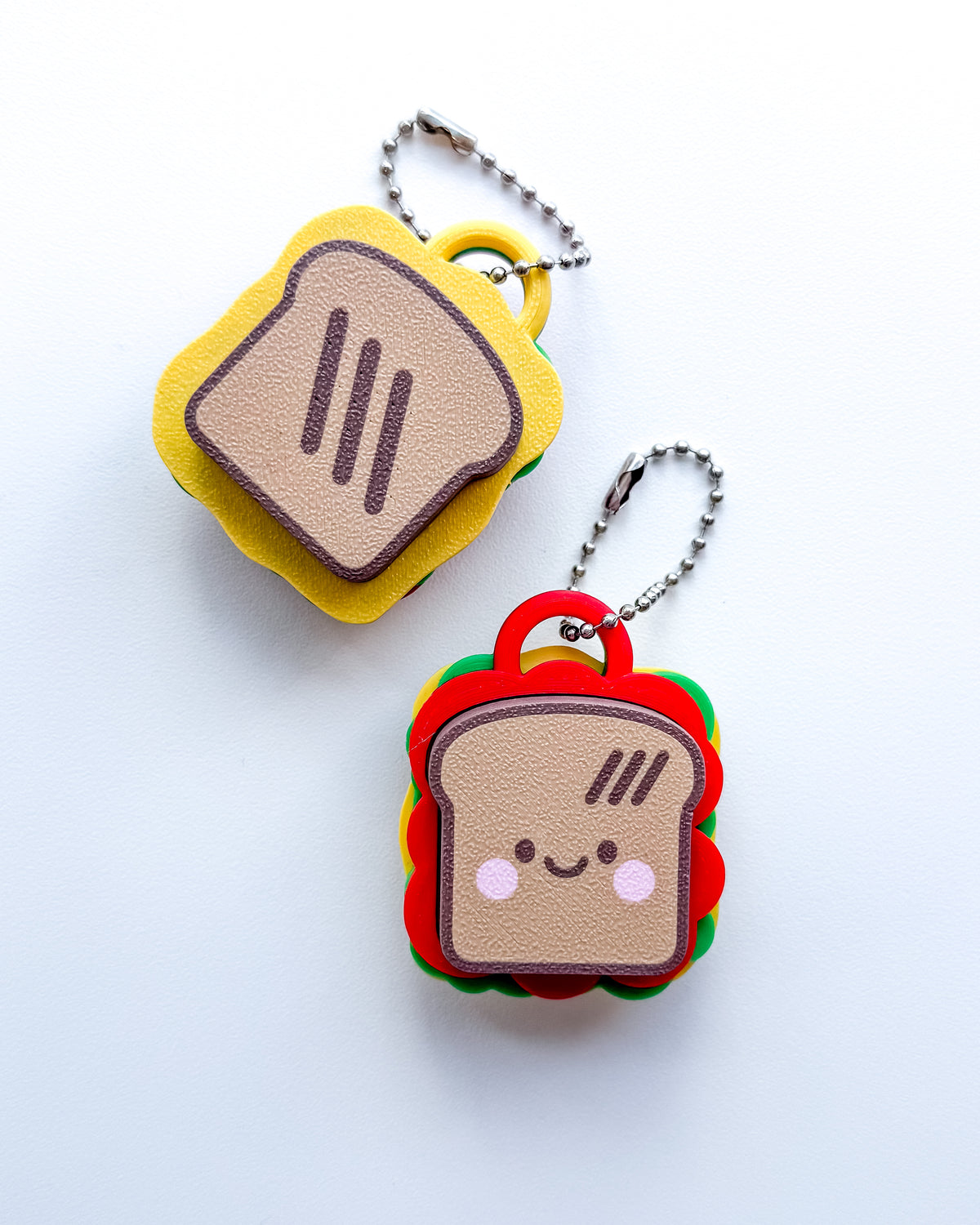 Sandwich Fidget Clicker Keychain