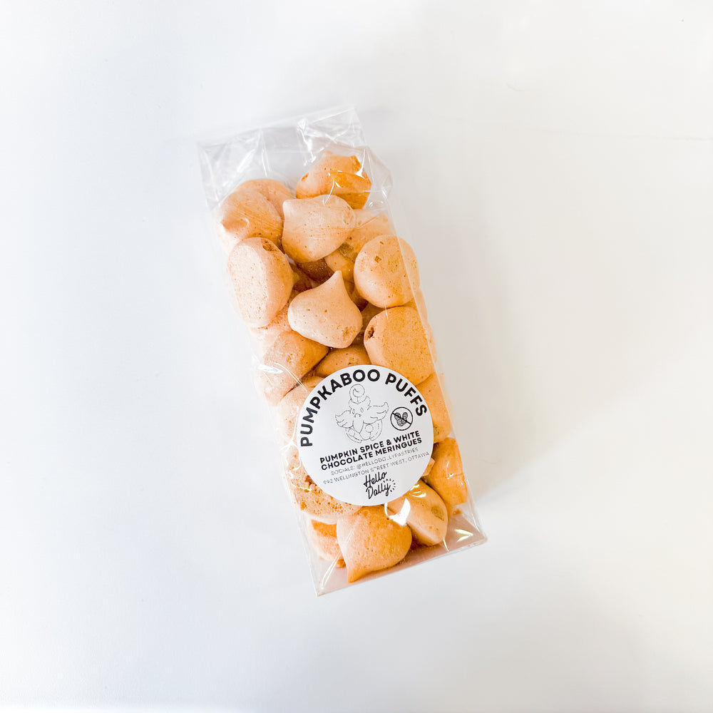 Bag of [Pumpkin Spice & White Chocolate] Meringues