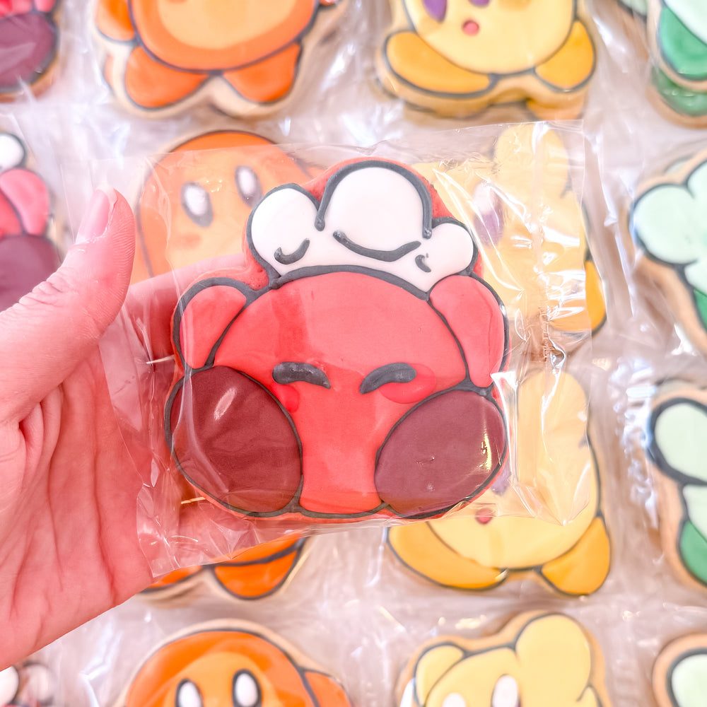 Rainbow Kirby Serries [Strawberry Poptart] Red Chef Kirby – Character Cookie