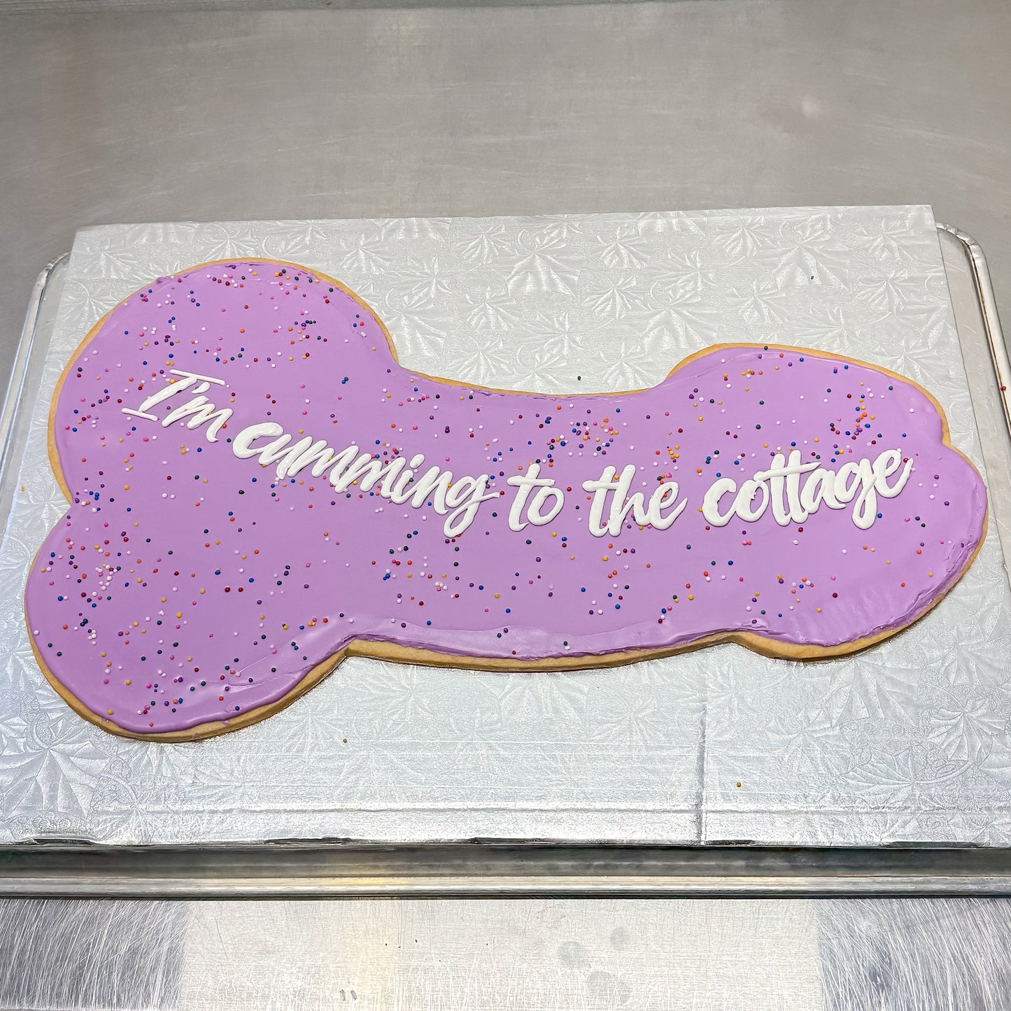 Custom Giant Glazed Dick Cookie
