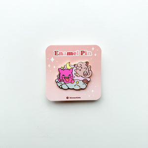 Gengar & Clefairy Enamel Pin | Designed by Science Cobs