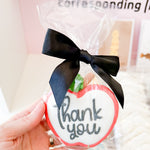 "Thank you" Classic Apple | Single Decorated Cookie