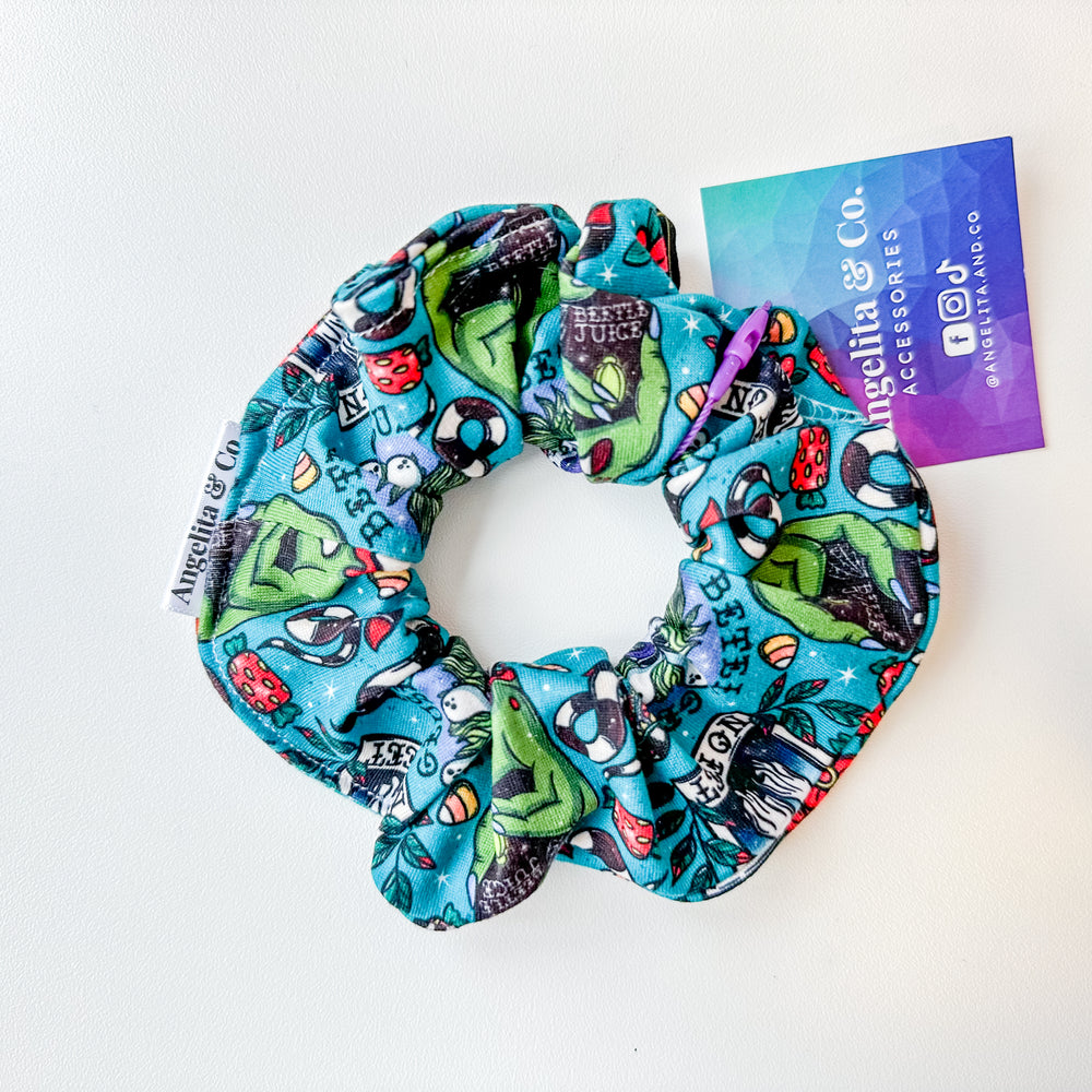 Beetlejuice Scrunchie | Handmade by Angelita & CO