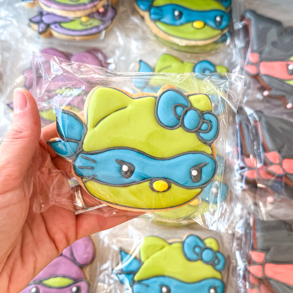 Sanrio TMNT Serries [Vanilla] Hello Kitty/Leonardo – Character Cookie