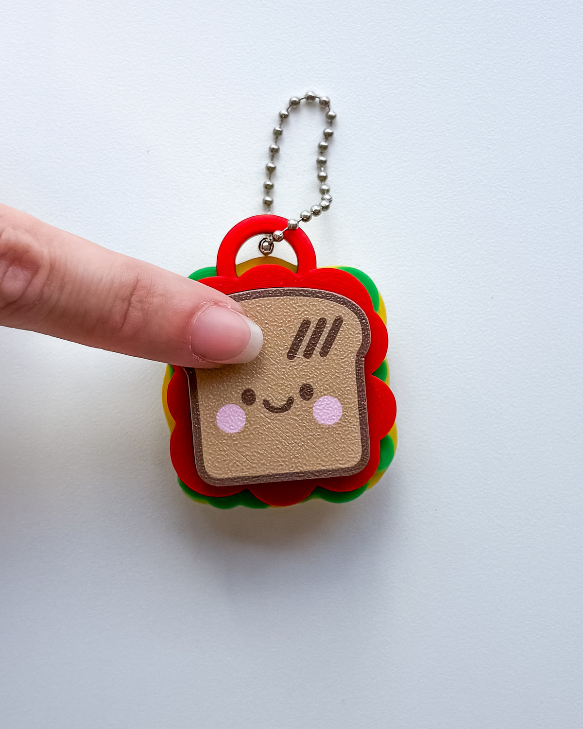 Sandwich Fidget Clicker Keychain