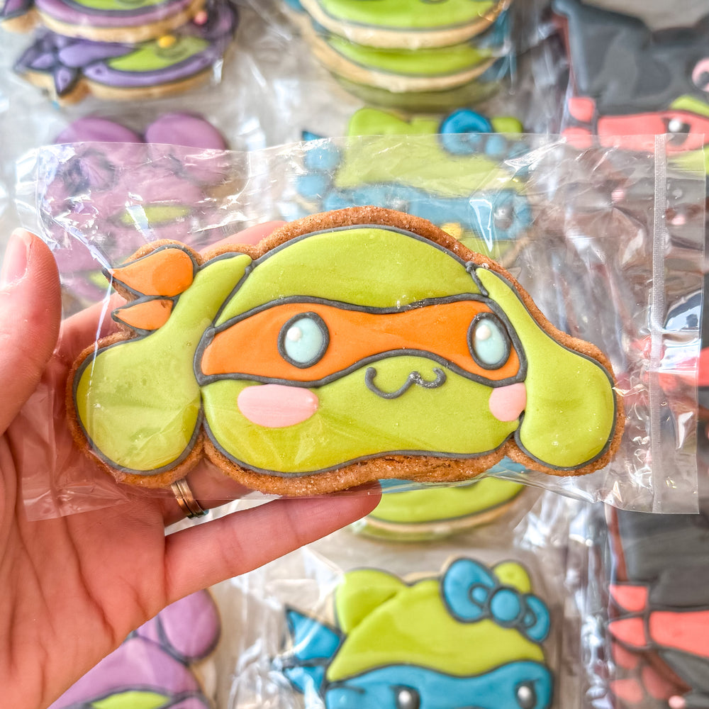 Sanrio TMNT Serries [Churro] Cinnamoroll/Michaelangelo– Character Cookie