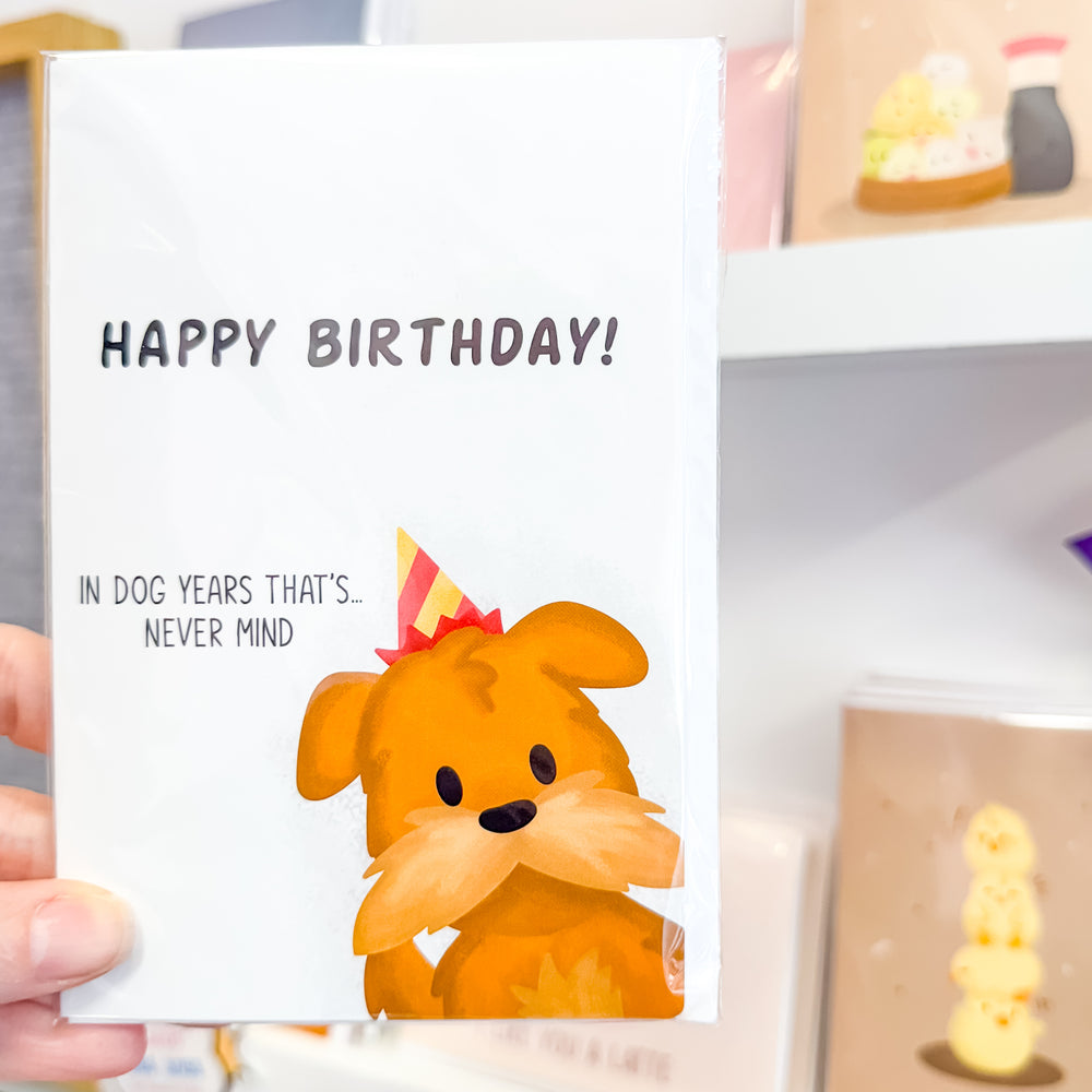 Greeting Card [In Dog Years] Designed by Science Cobs