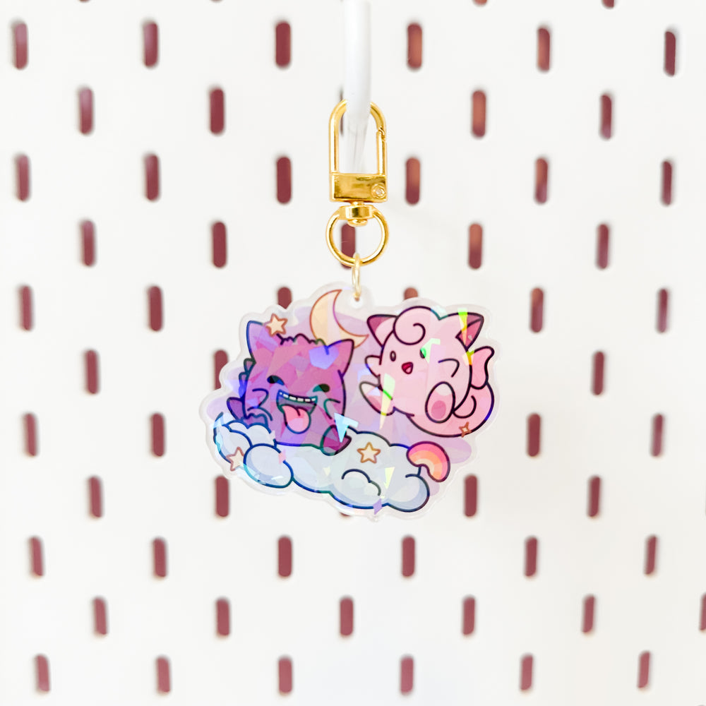 Gengar & Clefairy Charm | Designed by Science Cobs