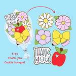 PRESALE | "Thank you" Cookie Bouquet | 6 Pieces