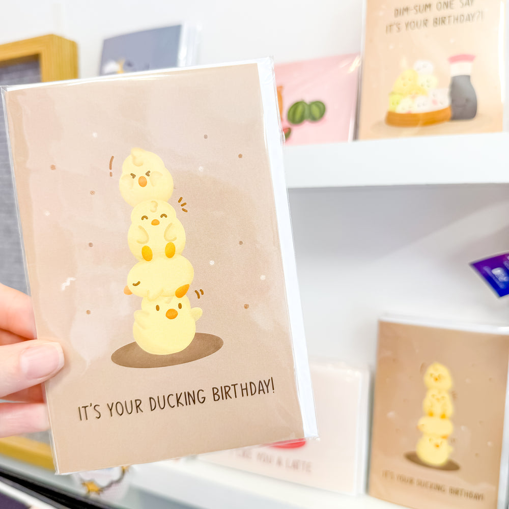 Greeting Card [Ducking Birthday] Designed by Science Cobs