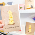 Greeting Card [Ducking Birthday] Designed by Science Cobs