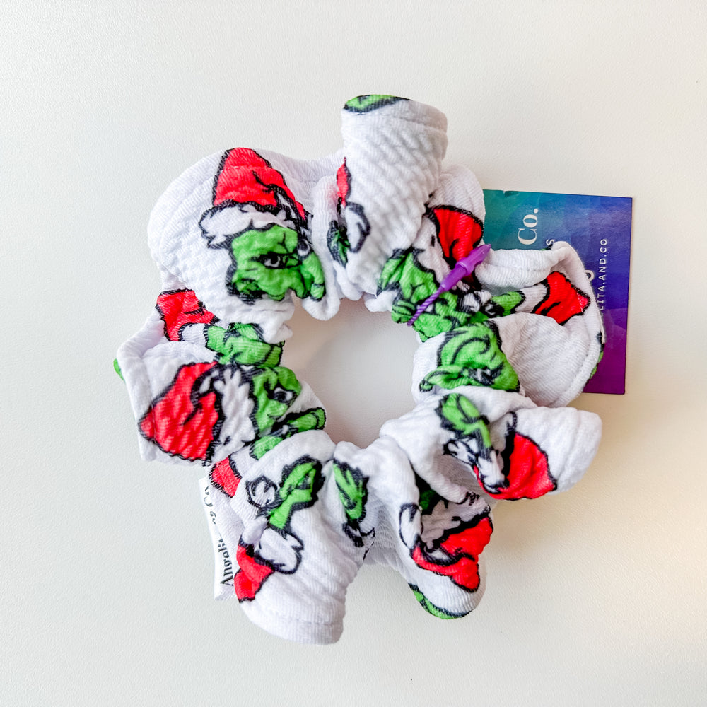 Grinch Scrunchie  | Handmade by Angelita & Co