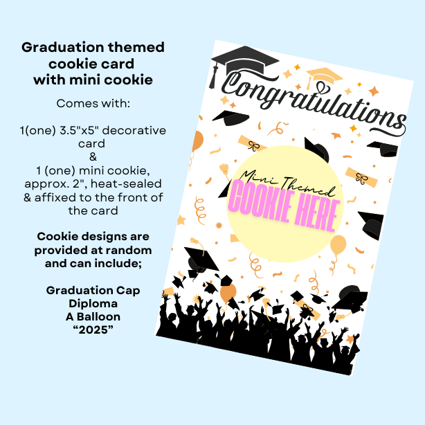 PRESALE | Graduation Cookie Cards | 1 Piece