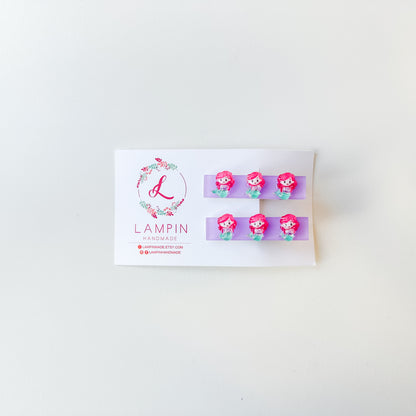 Ariel Hair Clips | by Lampin Handmade