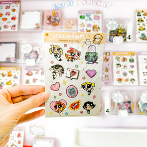 Powerpuff Girls Sticker Sheet | Designed by Science Cobs