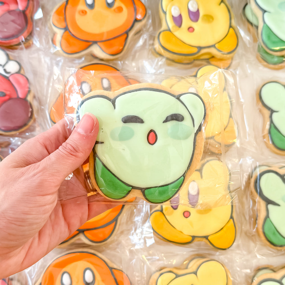 Rainbow Kirby Serries [Key Lime] Green Kirby – Character Cookie