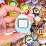 Fidget Clicker Keychain [Blue and Pink] Classic Tamagotchi