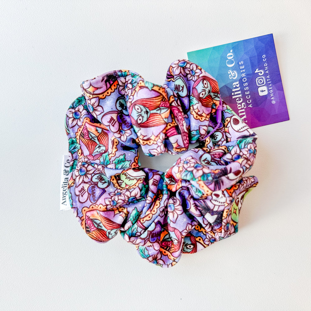 Nightmare Before Christmas Scrunchie  | Handmade by Angelita & Co