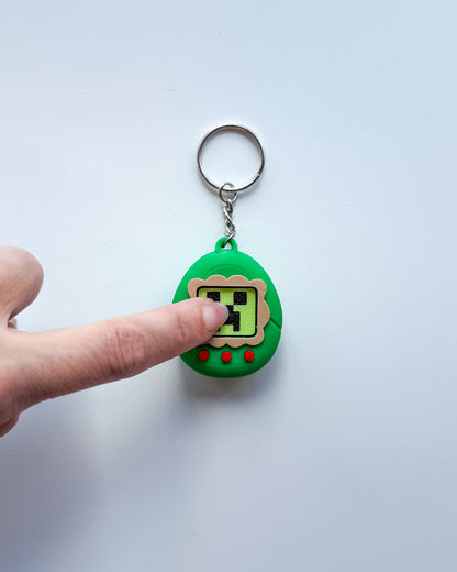 Creeper Tamagotchi Fidget Clicker Keychain