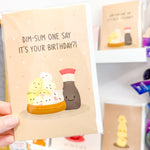 Greeting Card [Dim-Sum One Say Birthday] Designed by Science Cobs