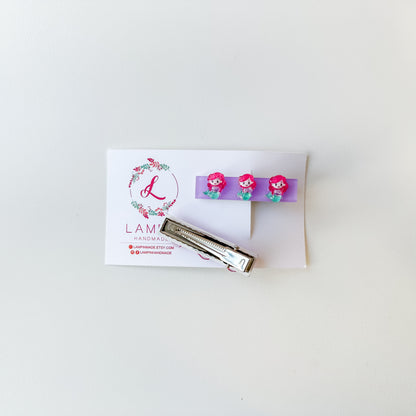 Ariel Hair Clips | by Lampin Handmade