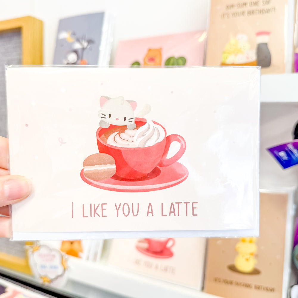 Greeting Card [I like you a latte] Designed by Science Cobs