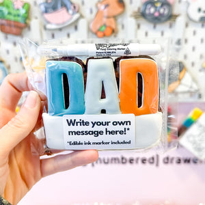 Write your own message "DAD" | Father's Day Cookie