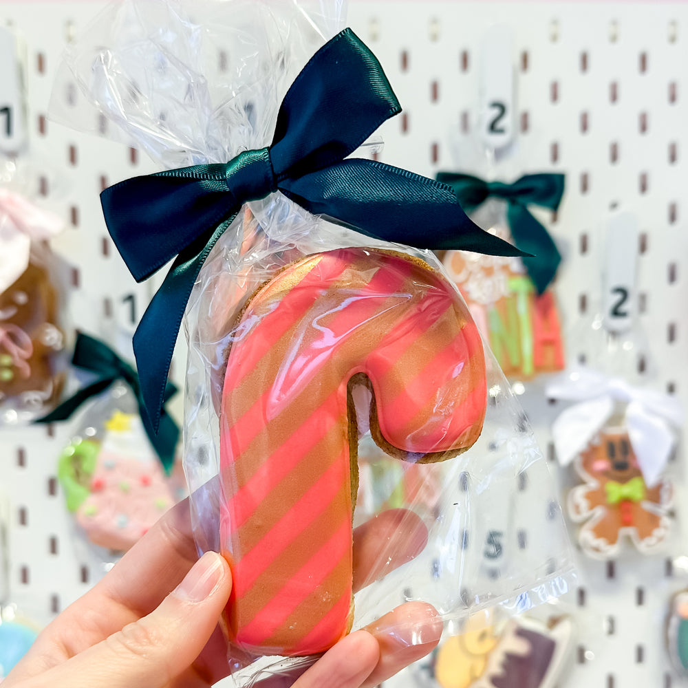 Churro | Candy Cane | Decorated Cookie with bow