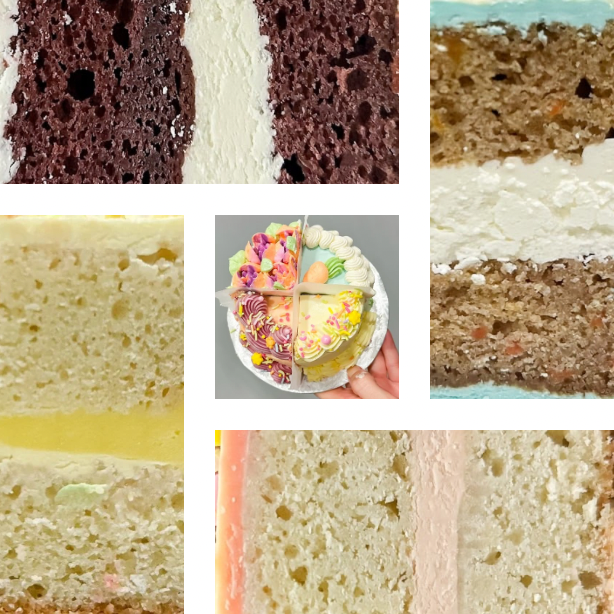 2-Layer [Mixed Sample] 4 inch Mini Cake