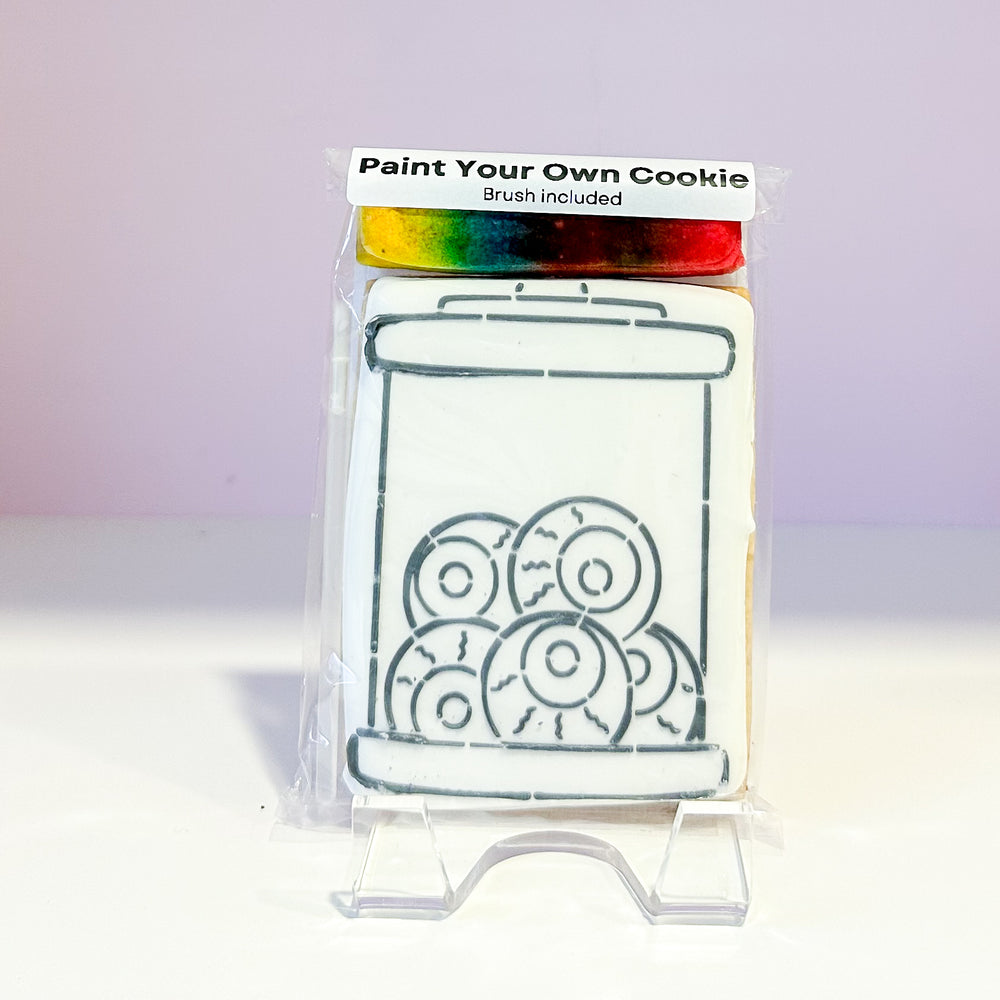 Halloween Themed [Vanilla] Jar of Eyeballs – PYO Cookie Kit