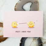 Miss You Greeting Card | Designed by Science Cobs