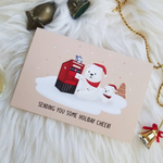 Sending Cheer Holiday Card | Designed by Science Cobs