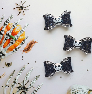 Jack Skellington Decorative Hair Clip | Handmade by Lampin Handmade