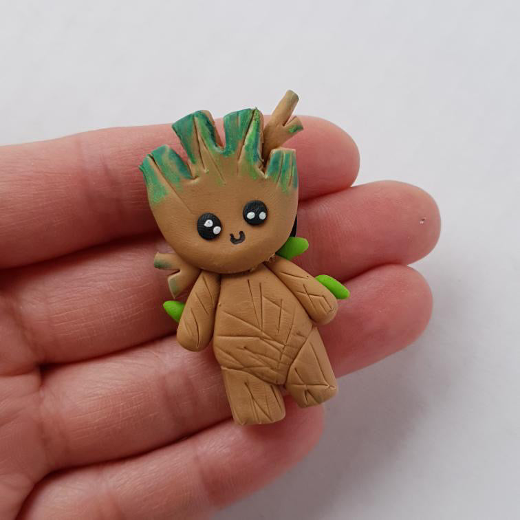 Groot Clay Pin | Handmade by Lampin Handmade