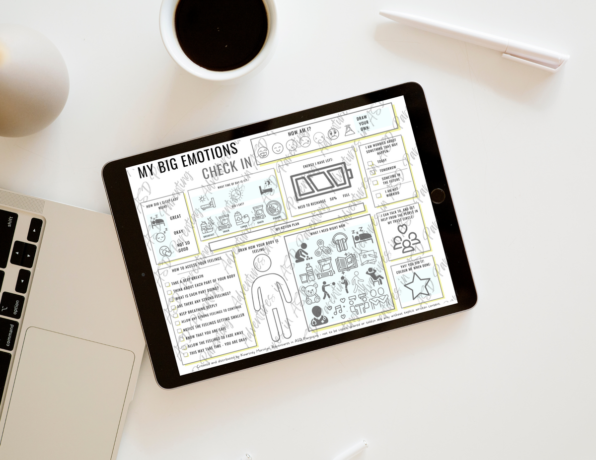 READ THE DESCRIPTION - My Big Emotions Worksheet